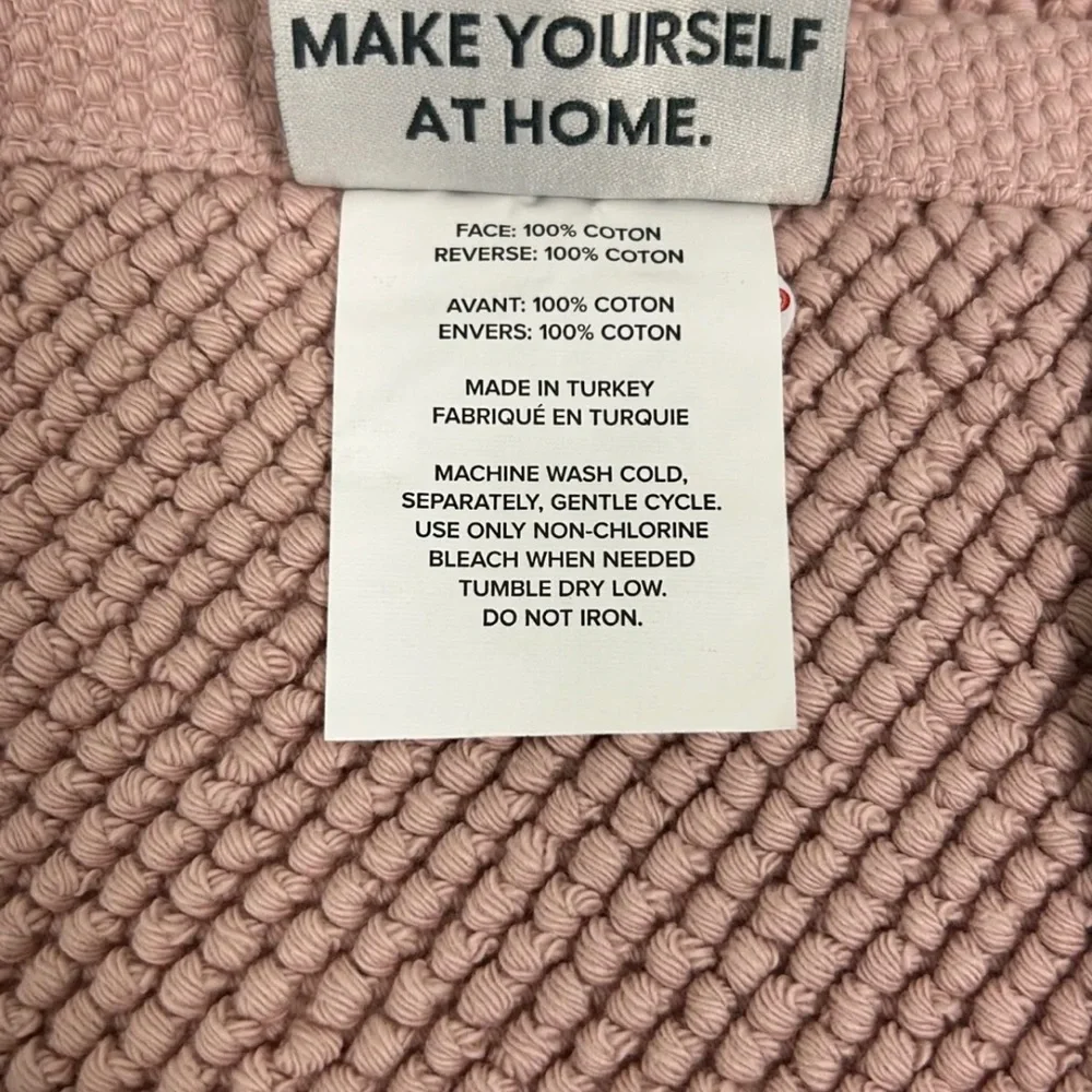 KOOLABURRA BY UGG Flint Bath Rug-COTTON-REVERSIBLE OEKO-TEX Sepia Rose 20x32”